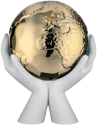 MANI MONDO BIANCO ORO BONGELLI