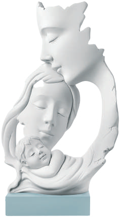 SCULTURA FAMIGLIA H18 BASE CARTA DA ZUCCHERO