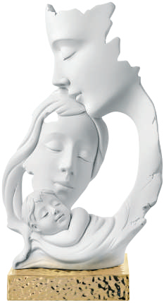 SCULTURA FAMIGLIA H18 BASE ORO