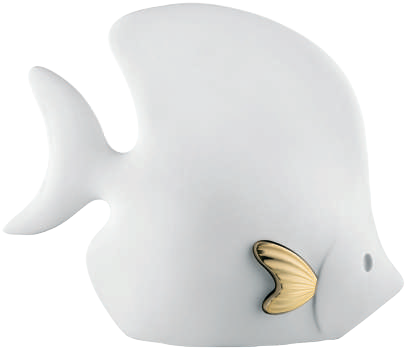 PESCE LISCIO 12X10 BIANCO ORO BONGELLI