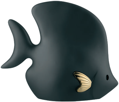 PESCE LISCIO 12X10 NERO ORO BONGELLI