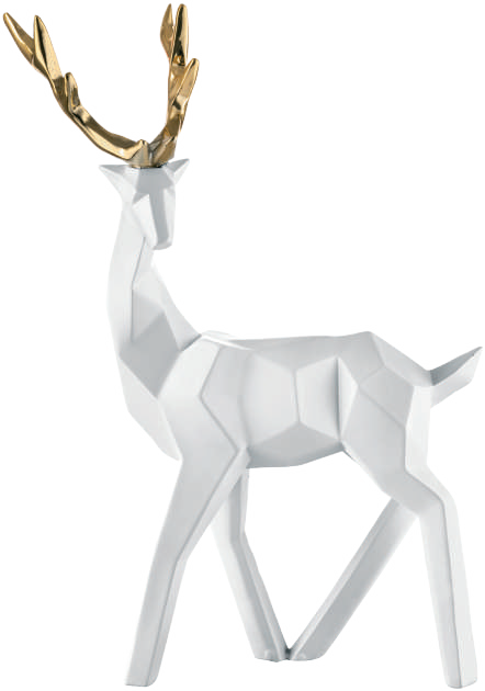 RENNA ALTA H.30X20 BIANCA ORO