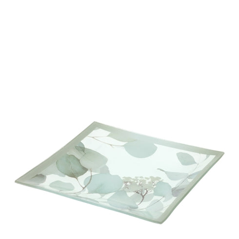 HERVIT Piatto in Vetro Botanic - 20X20CM