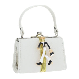 HERVIT BORSETTA KELLY BIANCA MADEMOISELLE 10CM