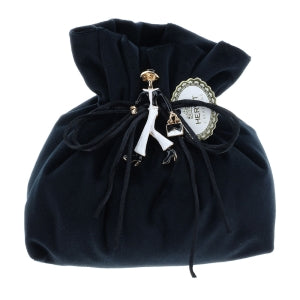 HERVIT SACCHETTO VELLUTO  15X7X16CM