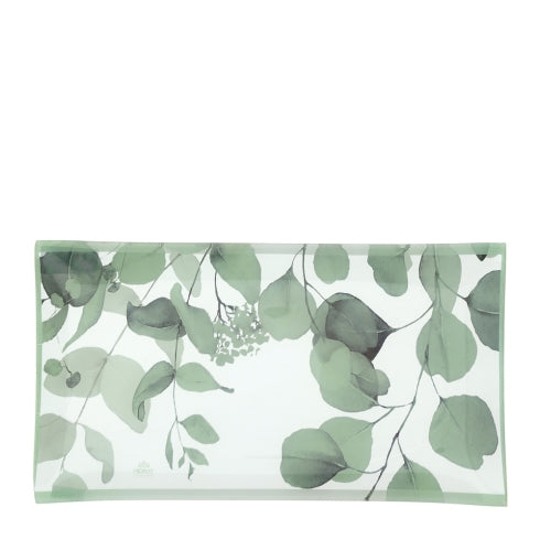 HERVIT PIATTO VETRO BOTANIC  20X37CM