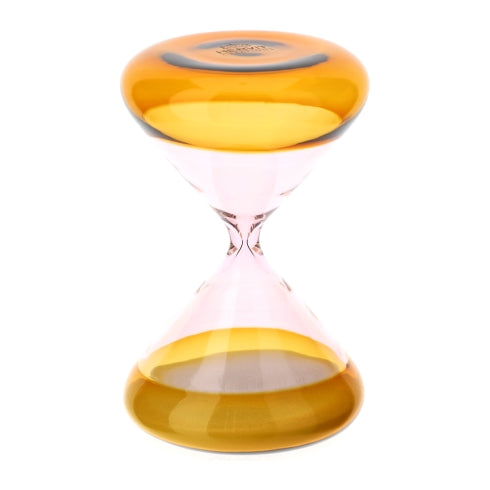 HERVIT CLESSIDRA VETRO AMBRA/ROSA DIA.9XH14CM