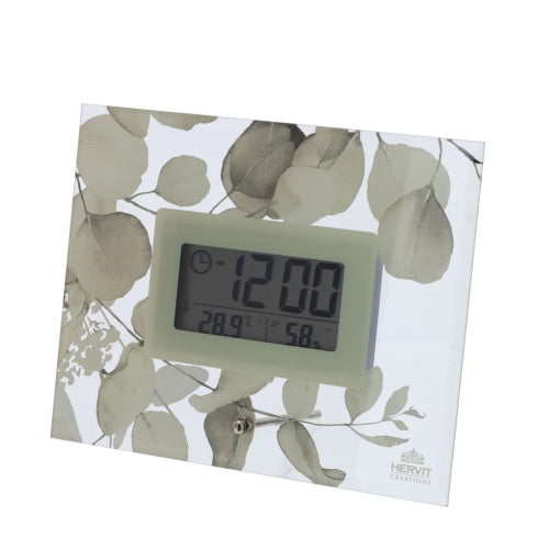 HERVIT OROLOGIO DIGITALE BOTANIC GIALLO 18X14CM