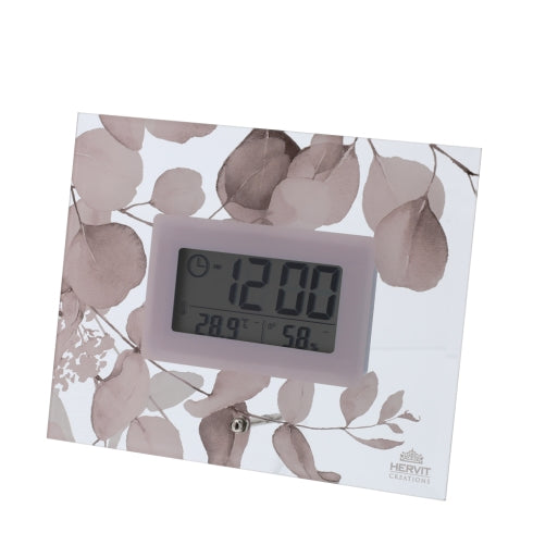 HERVIT OROLOGIO DIGITALE BOTANIC ROSA 18X14CM