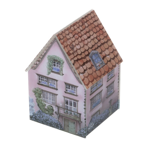 HERVIT CONTENITORE VETRO COTTAGE ROSA 9X9X13CM