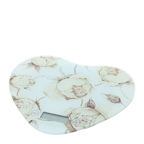 BILANCIA DA CUCINA CUORE 24X21CM ROSE HERVIT