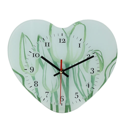 HERVIT OROLOGIO DA PARETE CUORE TULIP 30X27CM