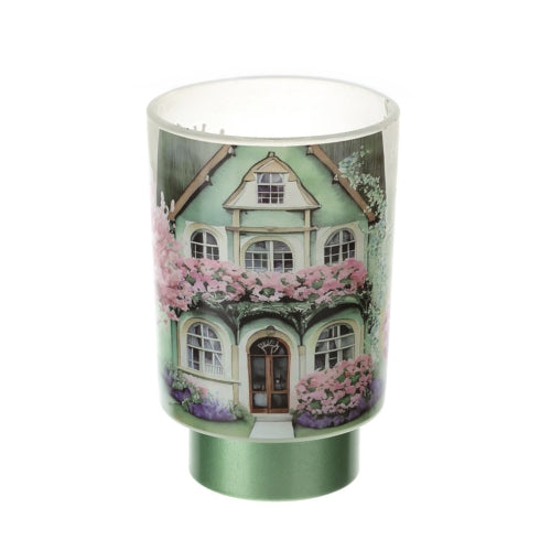 LAMPADA VETRO COTTAGE VERDE DIA.10X15CM