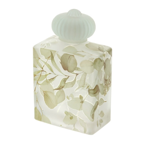 HERVIT BOTTIGLIA VETRO BOTANIC 10,5X6XH17,5CM 500ML GIALLO SATINATO