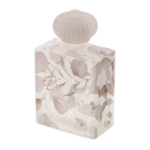 HERVIT BOTTIGLIA VETRO BOTANIC 10,5X6XH17,5CM 500ML ROSA SATINATO