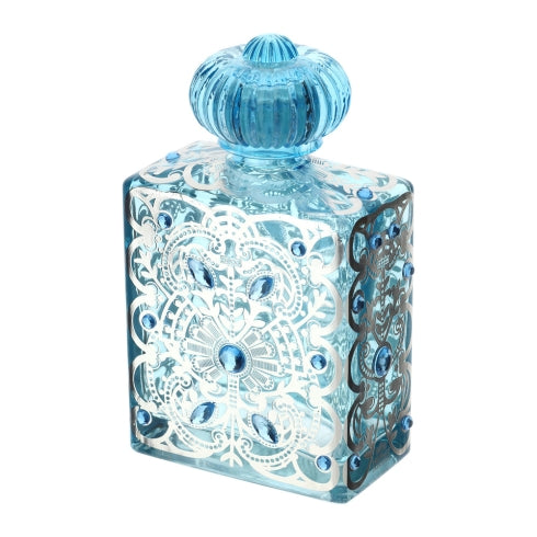 HERVIT BOTTIGLIA VETRO BISANZIO 10,5X6XH17,5CM 500ML