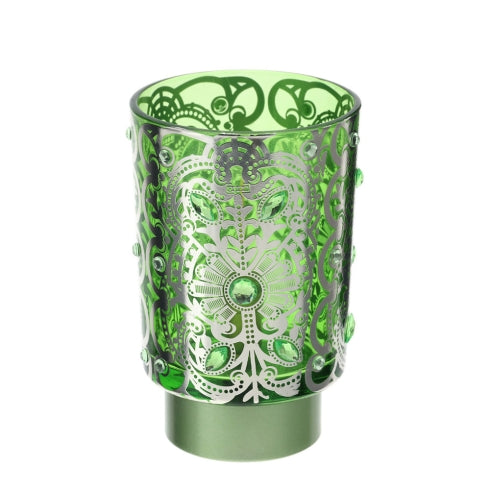 HERVIT LAMPADA VETRO BISANZIO VERDE DIA.10X15CM