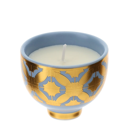 HERVIT CANDELA CIOTOLA BISANZIO 6CM BLU/ORO