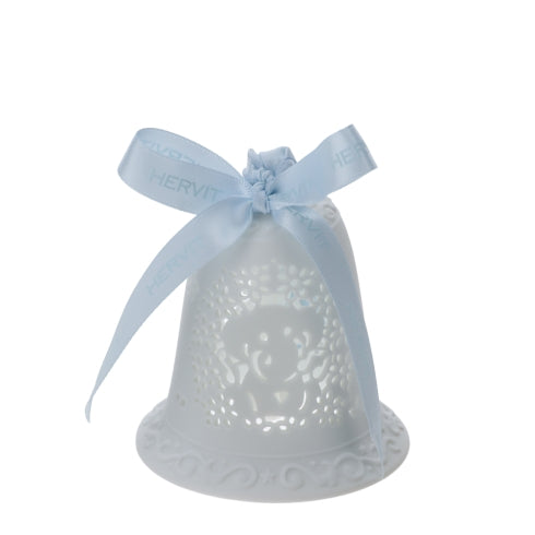 HERVIT CAMPANA PORC.TRAF.BIANCA BISCUIT 9CM ELEFANTINO