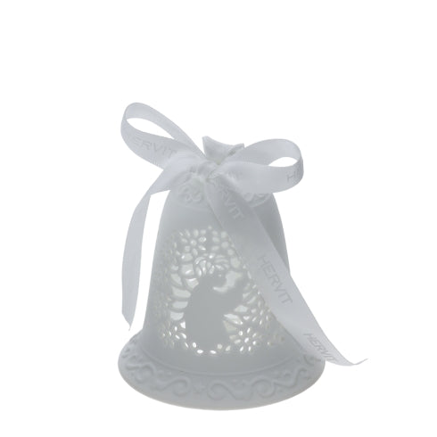 HERVIT CAMPANA PORC.TRAF.BIANCA BISCUIT 9CM COMUNIONE BIMBO