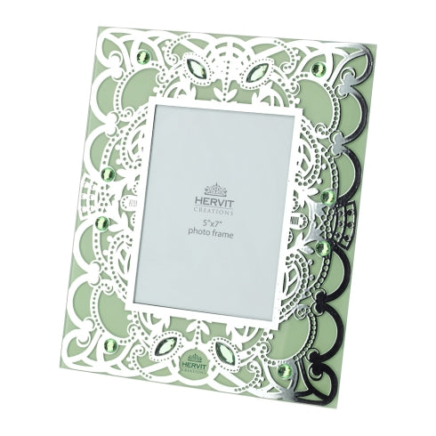 HERVIT CORNICE VETRO BYZANTIUM VERDE 24X29CM