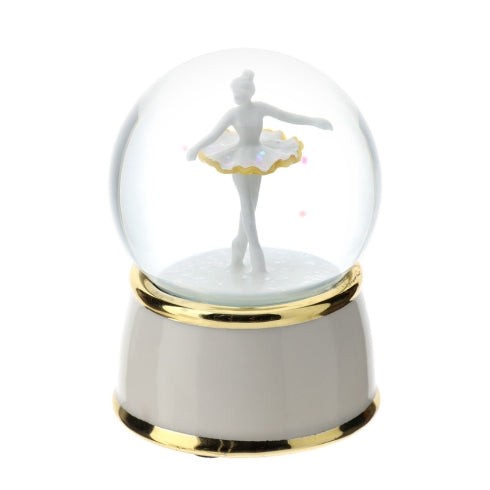 HERVIT PALLA ACQUA/NEVE PORCELLANA DIA.6,5XH9CM BIANCO/ORO