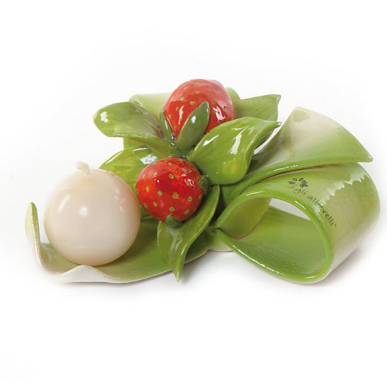 FIOCCO DI COLORE FRAGOLE – PORTACANDELA