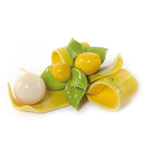 FIOCCO DI COLORE LIMONI – PORTACANDELA