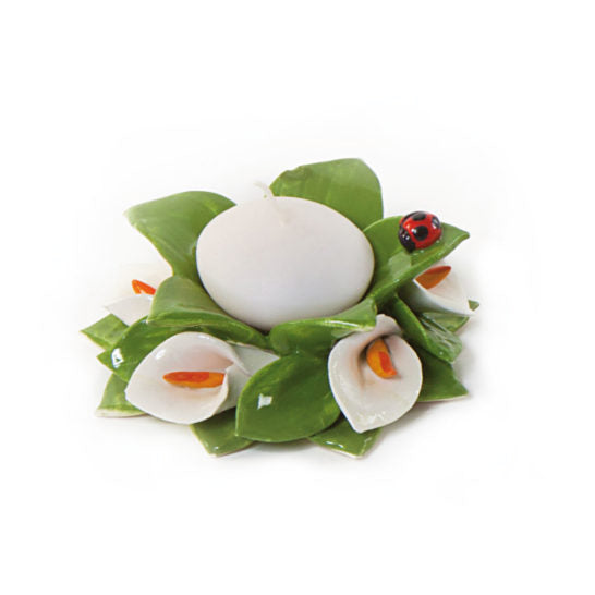 PORTACANDELA A SFERA PICCOLO CALLA