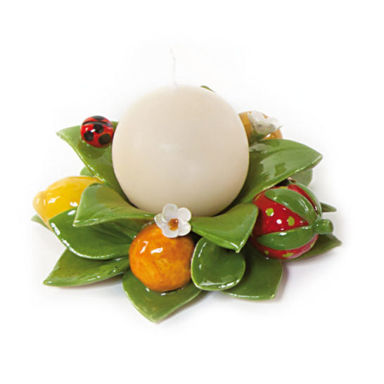 PORTACANDELA A SFERA MIX