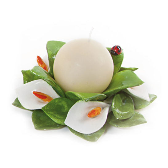 PORTACANDELA A SFERA CALLA