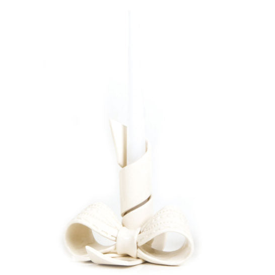 PORTACANDELA A FASCIA BIANCO