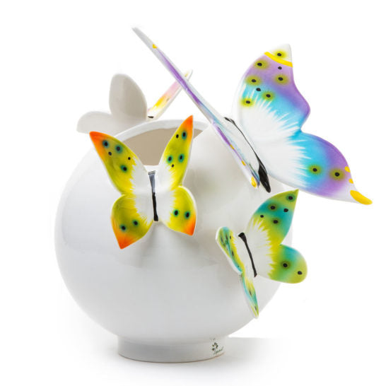 VASO A SFERA FARFALLE NEW
