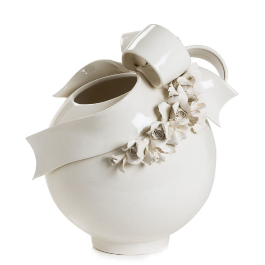 VASO CLASSICO A SFERA – DECORAZIONE ROSE