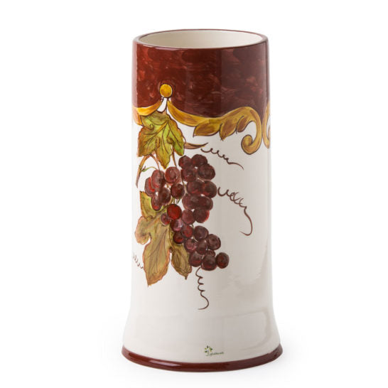 VASO CILINDRICO DECORO UVA