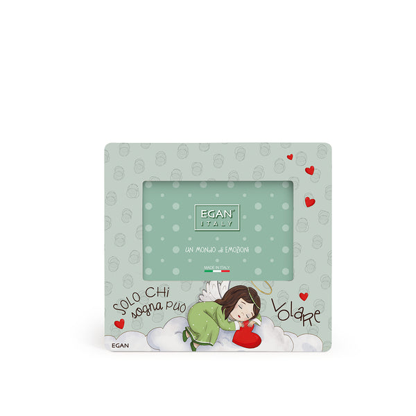 Portafoto Angelo Verde 14X13 (INT.10X7)