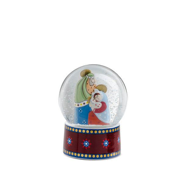 Palla di Neve Natale con luce Presepe 6,5X8,5