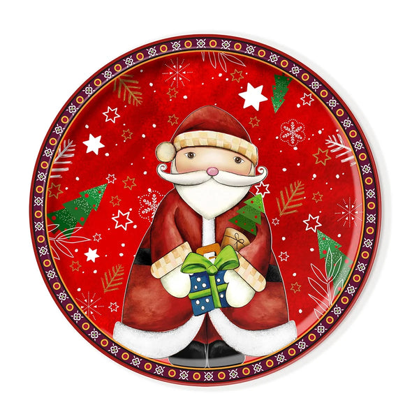 Piatto Panettone Natale Babbo Natale D.31