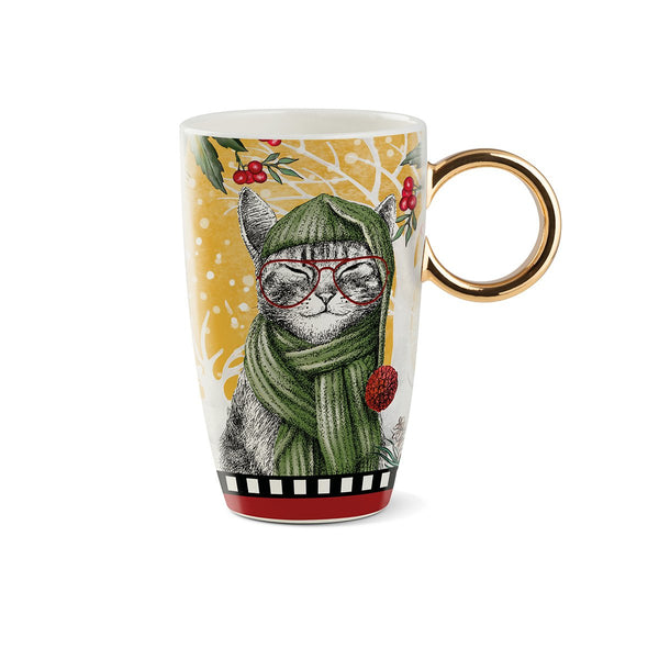 Mug Natale Gatto Ml 440