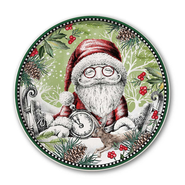 Piatto Panettone Natale Babbo Natale D.31