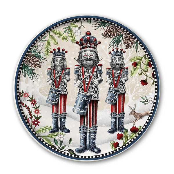 Piatto Panettone Natale Schiaccianoci D.31