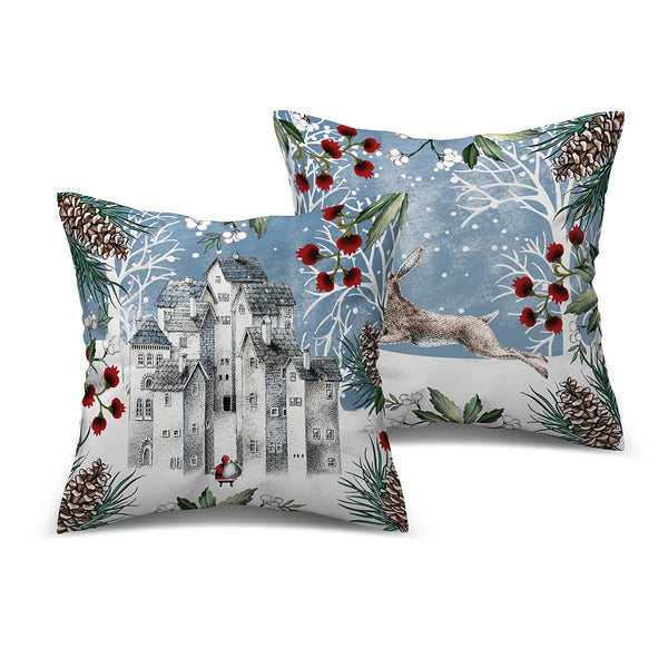 Set 2 Cuscini Natale Paesaggio 40×40