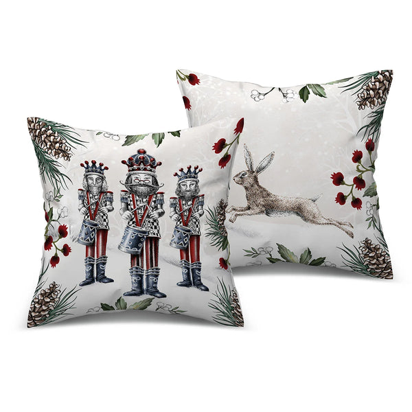 Set 2 Cuscini Natale Schiaccianoci 40×40