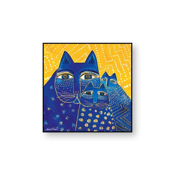 Quadro Laurel Burch ”Gatto Giallo” 50X50