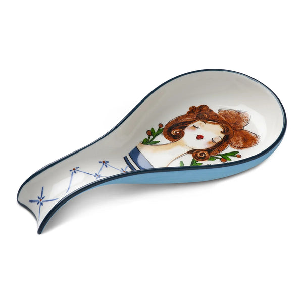 Poggiamestolo Le Pupazze Azzurro 21X10