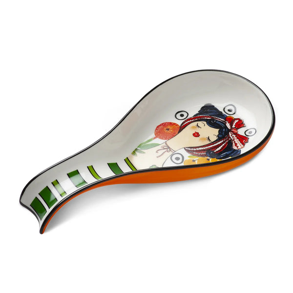 Poggiamestolo Le Pupazze Arancio 21X10