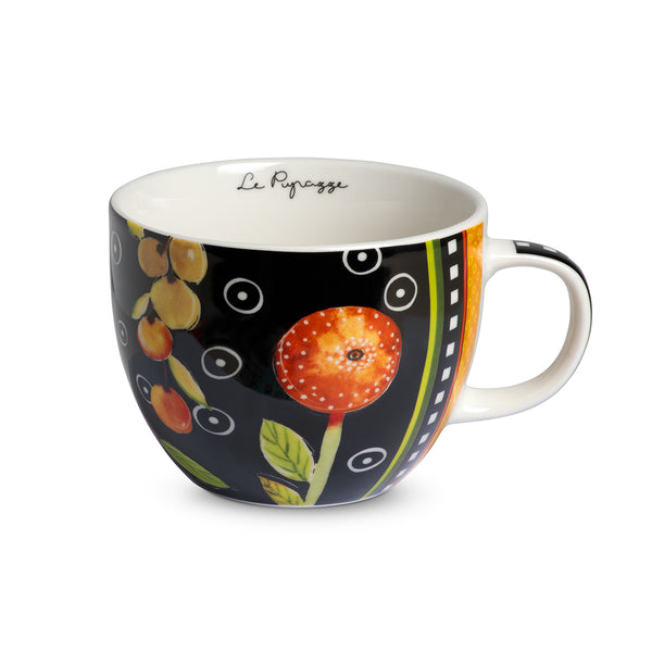 Tazza Colazione Le Pupazze Nera ML 600
