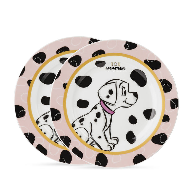 Set 2 piatti Dessert La Carica dei 101 Rosa D.19 cm