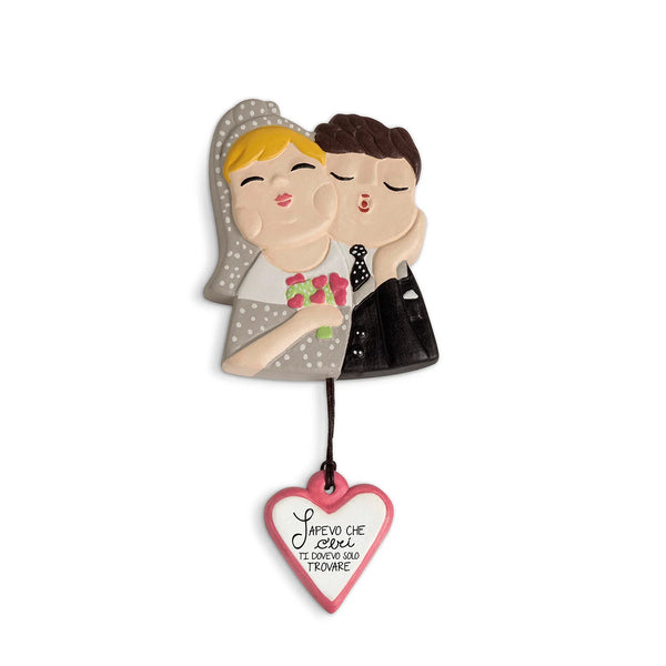 Formella Magnete Le Chicche ”Sposi”