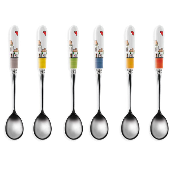 Set 6 Cucchiaini Le Casette